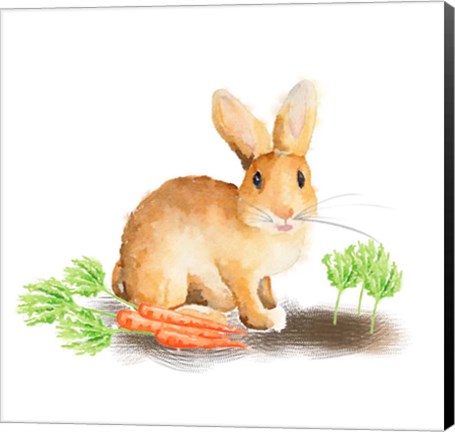 Framed Spring Bunny III Print