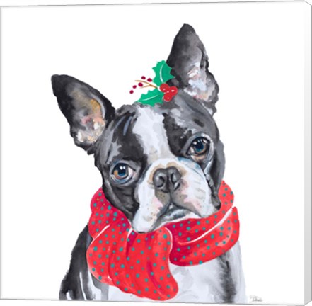 Framed Holiday Dog II Print