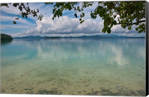 Framed Marovo Lagoon, Solomon Islands Print