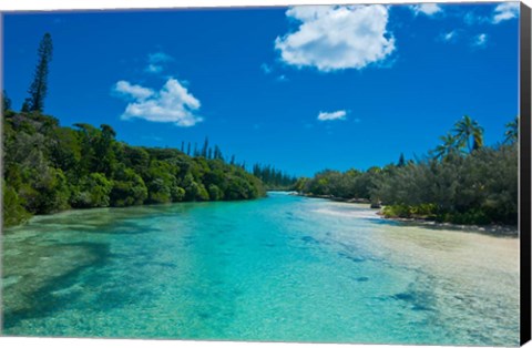 Framed Bay De Oro, Ile Des Pins, New Caledonia Print