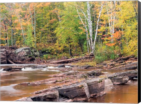 Framed Bonanza Falls, Michigan Print