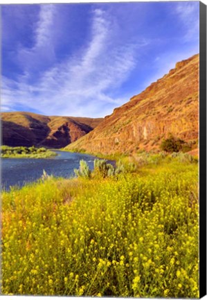 Framed John Day River Landscape, Oregon Print