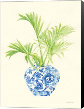 Framed Palm Chinoiserie II Print