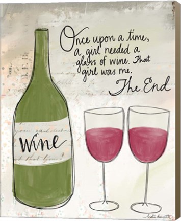 Framed Once Upon a Wine Print