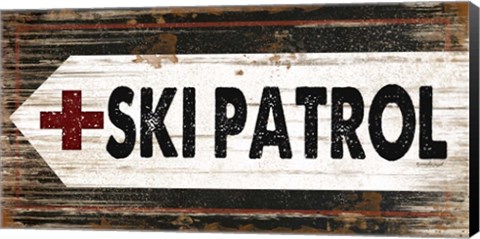 Framed Ski Patrol Print