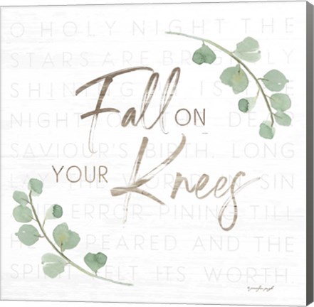 Framed Fall on Your Knees Print