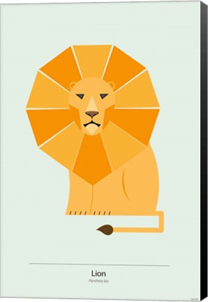 Framed Lion Print