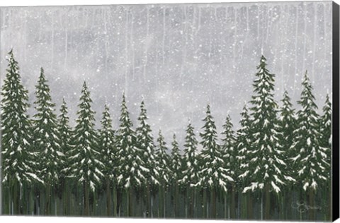 Framed Snowy Forest Print