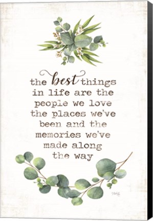 Framed Best Things Print