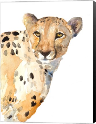 Framed Standing Cheetah Print