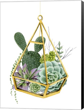 Framed Wild Terrarium I Print