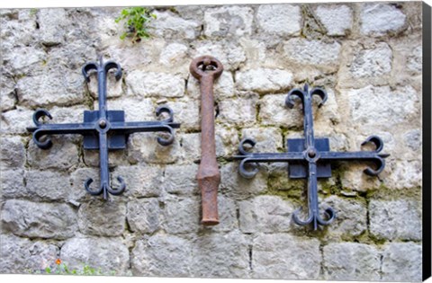 Framed Iron Detail II - Kotor, Montenegro Print