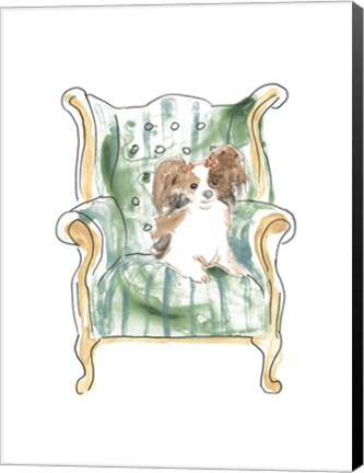 Framed Petite Chien III Print