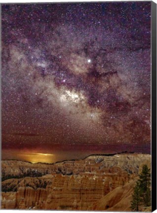 Framed Milky Way over Bryce Canyon Print