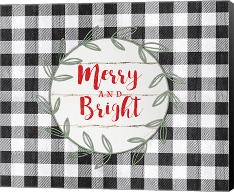 Framed Merry and Bright Print