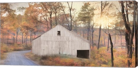 Framed Fall at the Barn Print