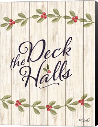 Framed Deck the Halls    E Print