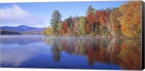 Framed New York, Franklin Falls Pond Print