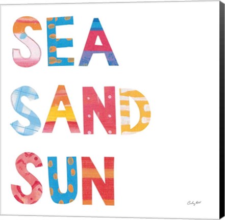 Framed Sea Sand Sun IV Print