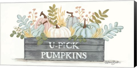 Framed U-Pick Pumpkins Print