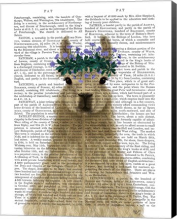 Framed Llama Bohemian 1 Book Print Print