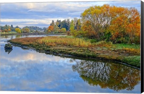 Framed Estuary Autumn Print