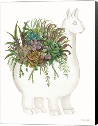 Framed Proud Llama Pot I Print