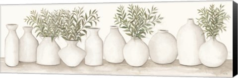 Framed White Vases Still Life Print