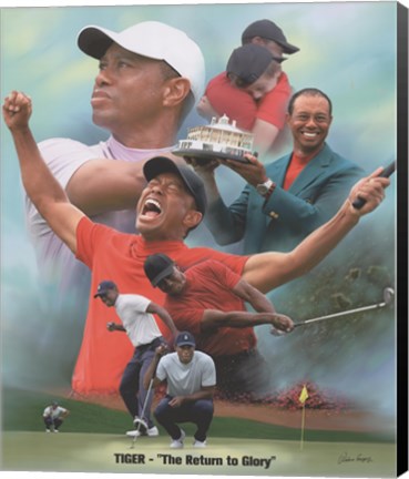 Framed Tiger Woods Print