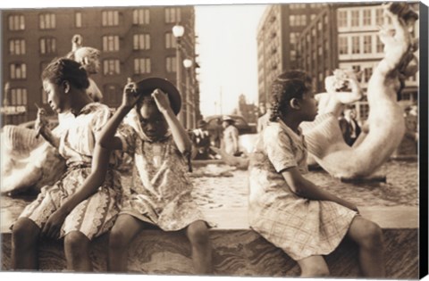 Framed Hot Summer in the City, 1940 Print