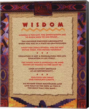 Framed Wisdom Print