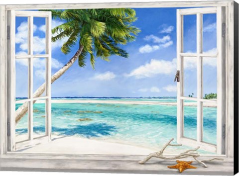 Framed Baie Tropicale Print