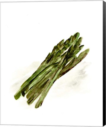 Framed Veggie Sketch plain I-Asparagus Print