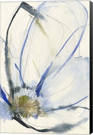 Framed Cobalt &amp; Paynes Petals II Print