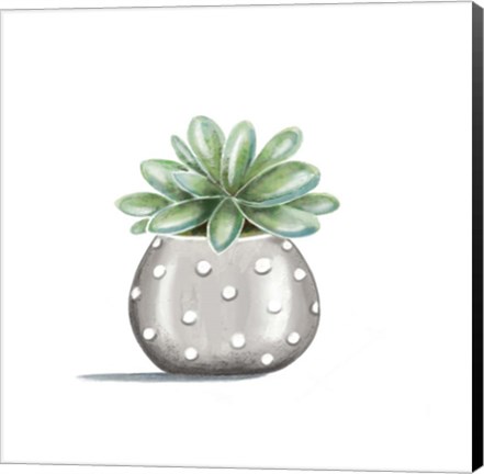 Framed Polka Dot Succulent Print