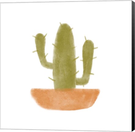 Framed Watercolor Cactus V Print