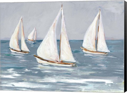 Framed Sailing Calm Waters I Print