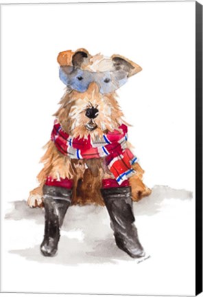 Framed Stylish Airedale Terrier Print