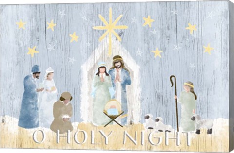 Framed O Holy Night Nativity Print