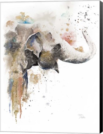 Framed Water Elephant Print