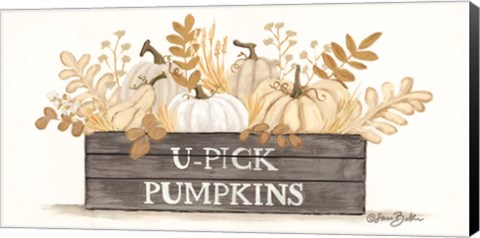 Framed U-Pick Pumpkins Print