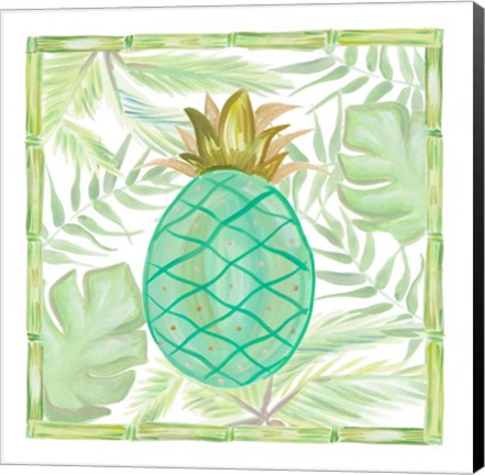 Framed Tropical Pineapple II Print