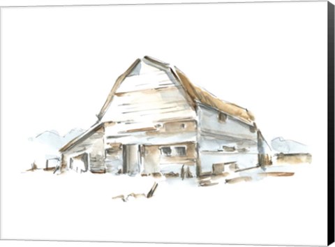 Framed Roadside Barn II Print