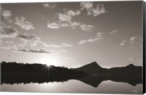 Framed Estes Lake Sunrise Print