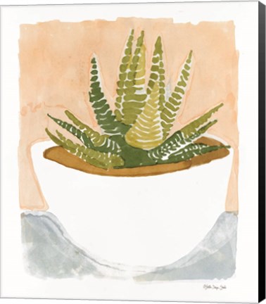 Framed Cacti Bowl Print