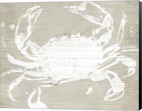 Framed Weathered Crab I Print