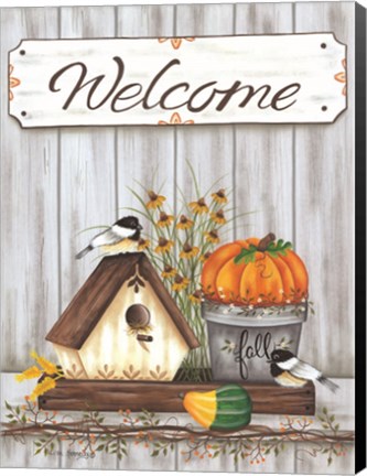 Framed Welcome Fall Print