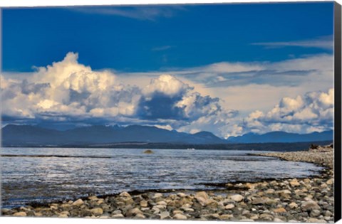 Framed View From The Beach Print