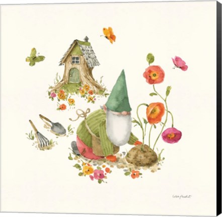 Framed Garden Gnomes IX Print