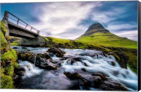 Framed Evening In Iceland Print